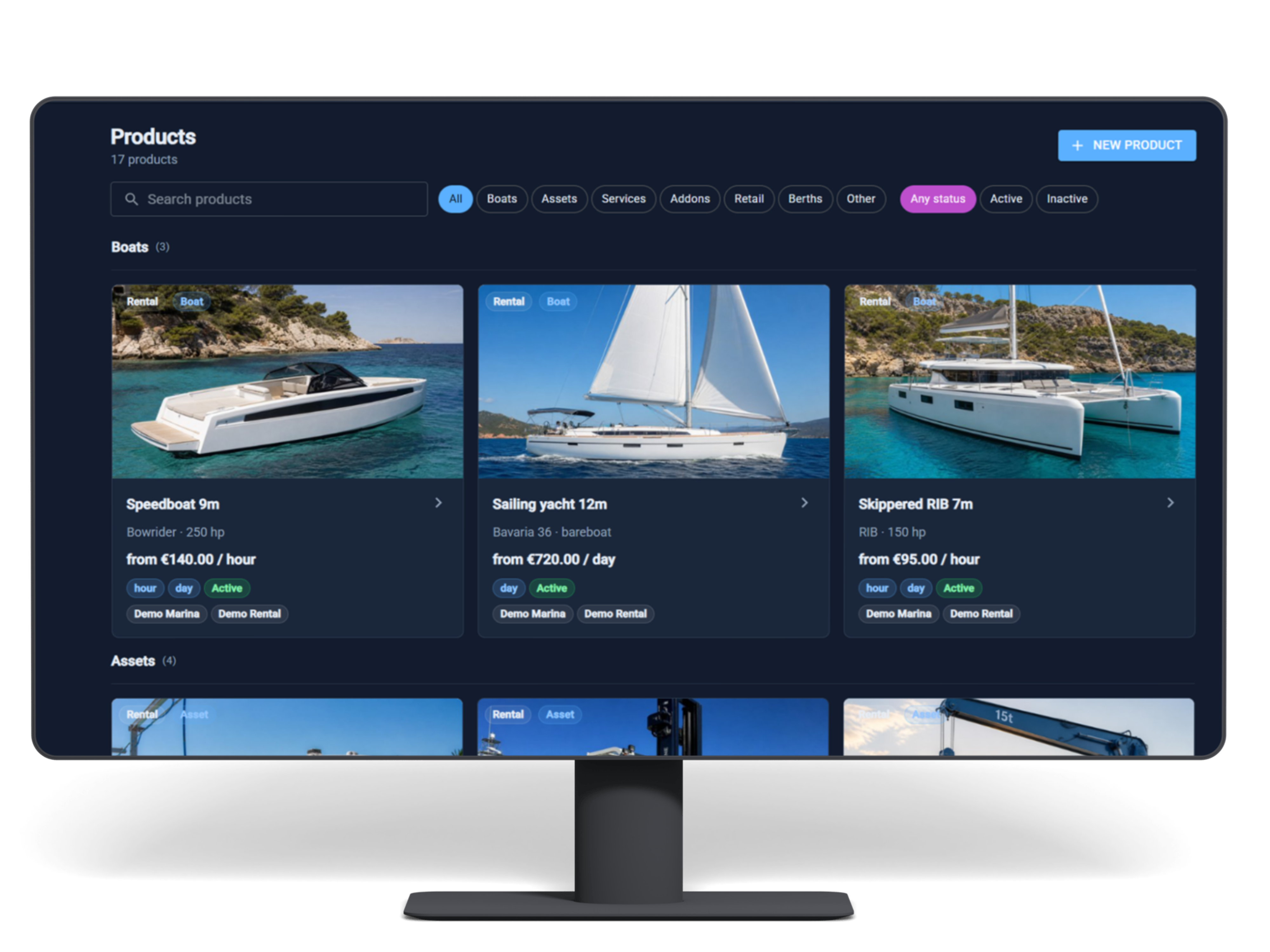 Nautilum Landing operator dashboard