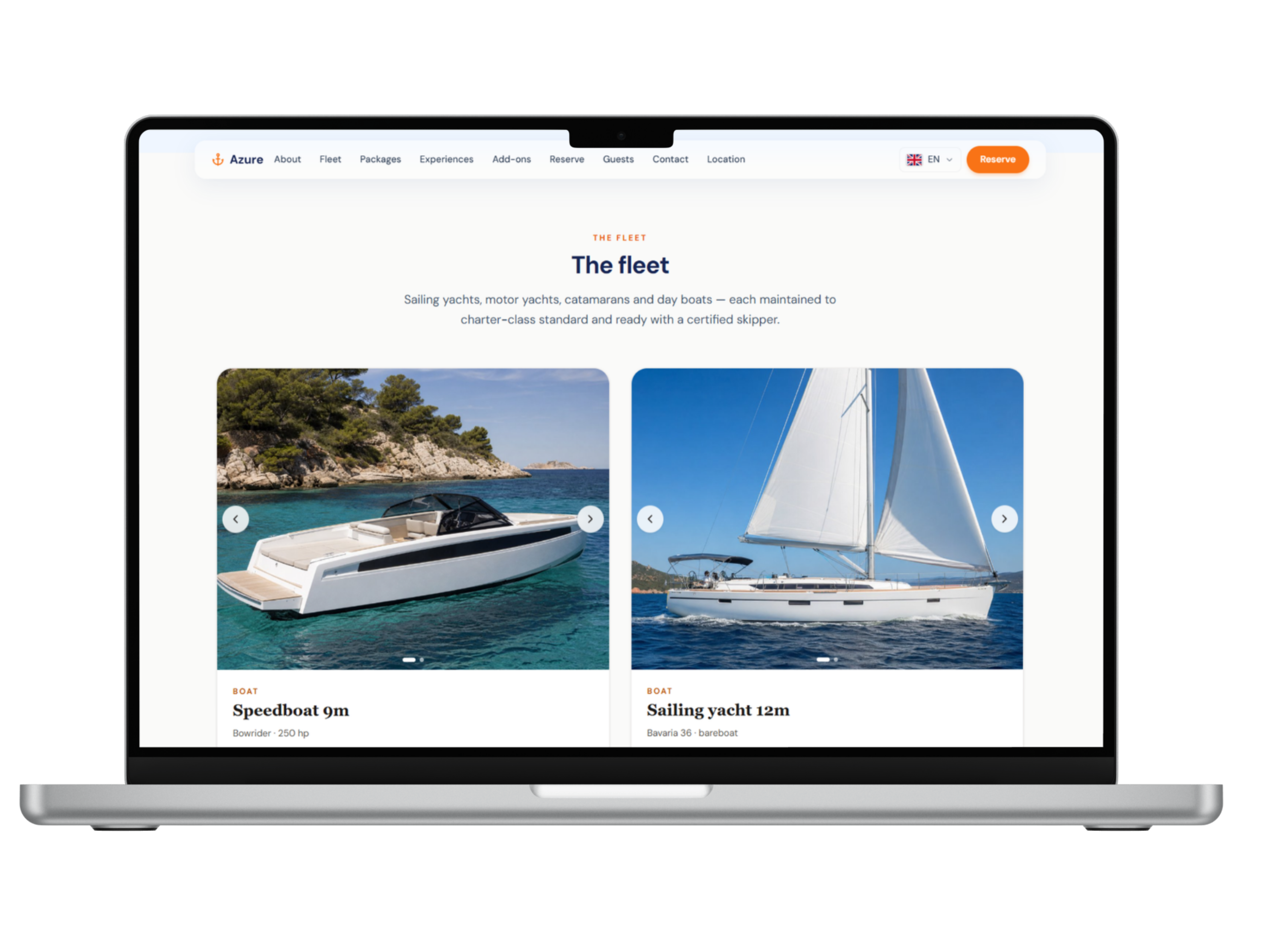 Nautilum Landing fleet catalog on the guest site