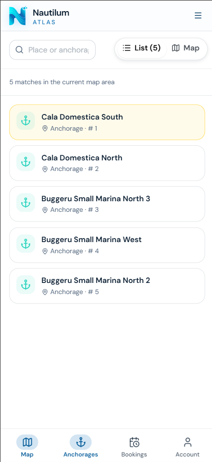 Compare marina matches with berths and amenities
