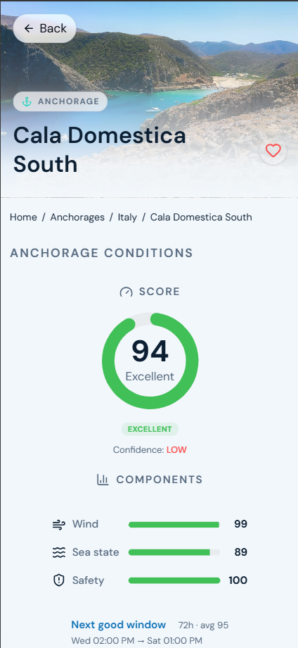 Check anchorage conditions before you stop