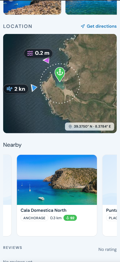 Places and services near the location