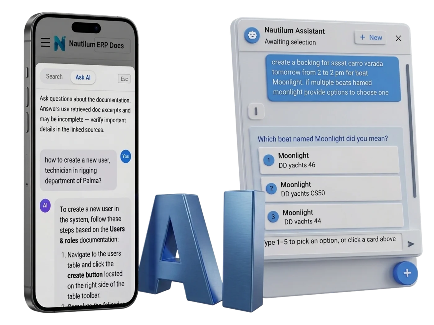 AI integrated product preview