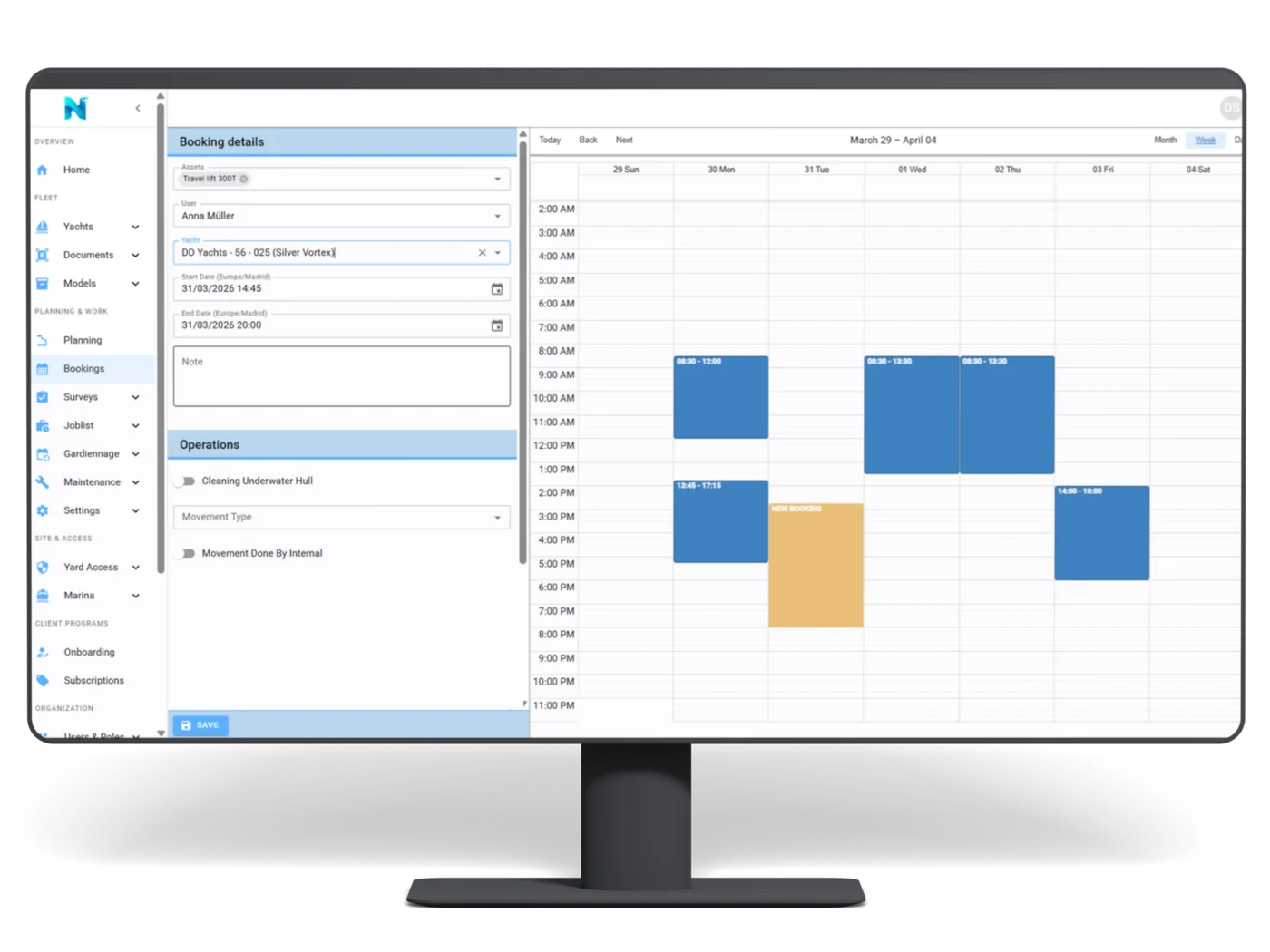 Asset Booking module preview